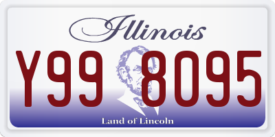 IL license plate Y998095