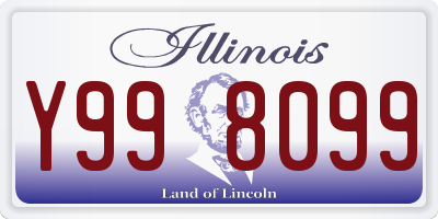 IL license plate Y998099