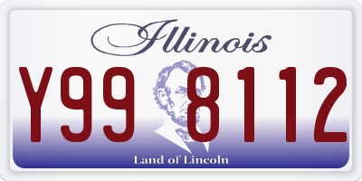 IL license plate Y998112