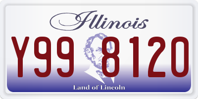 IL license plate Y998120