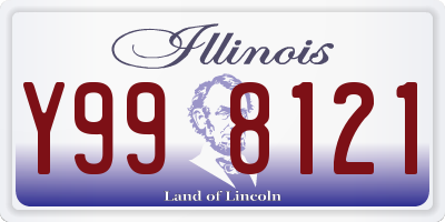 IL license plate Y998121