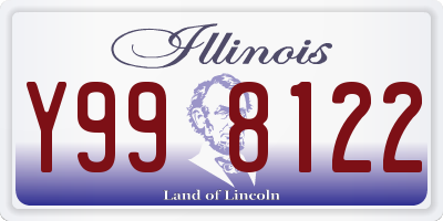 IL license plate Y998122