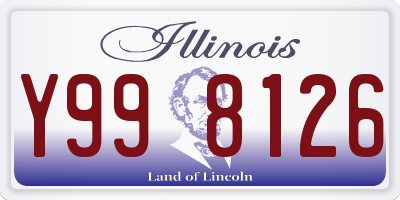 IL license plate Y998126