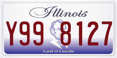 IL license plate Y998127