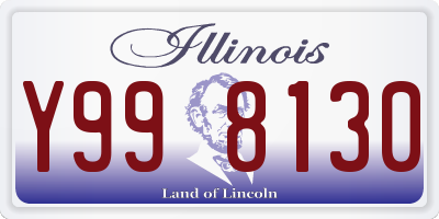 IL license plate Y998130