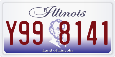 IL license plate Y998141