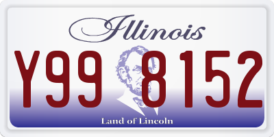 IL license plate Y998152