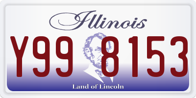 IL license plate Y998153