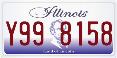 IL license plate Y998158