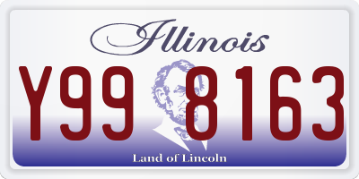 IL license plate Y998163