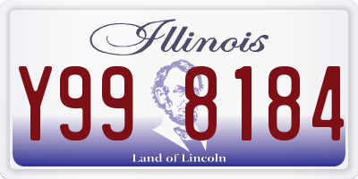 IL license plate Y998184