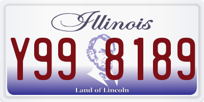IL license plate Y998189