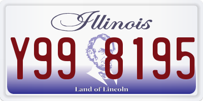 IL license plate Y998195