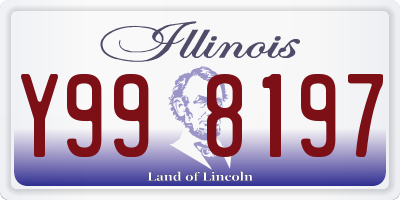 IL license plate Y998197