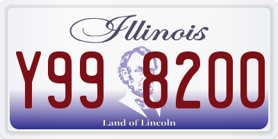 IL license plate Y998200