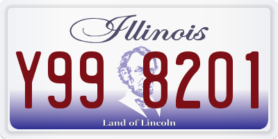 IL license plate Y998201