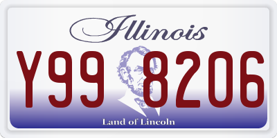 IL license plate Y998206