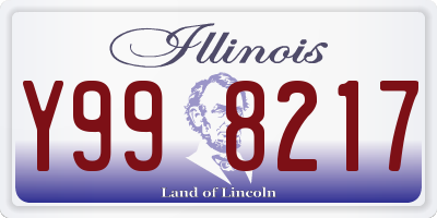 IL license plate Y998217