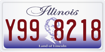 IL license plate Y998218