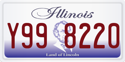 IL license plate Y998220