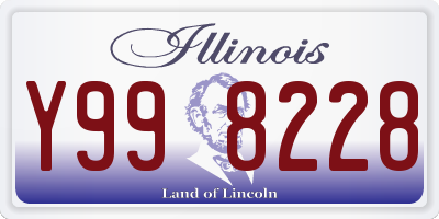 IL license plate Y998228