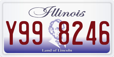 IL license plate Y998246