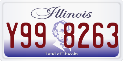 IL license plate Y998263