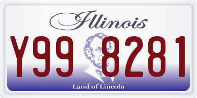 IL license plate Y998281