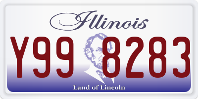 IL license plate Y998283