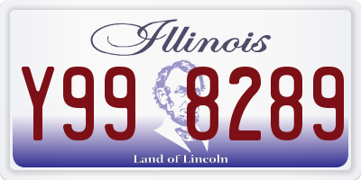 IL license plate Y998289
