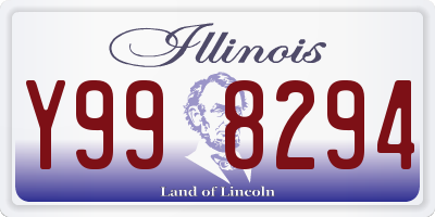 IL license plate Y998294