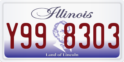IL license plate Y998303