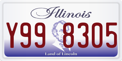 IL license plate Y998305