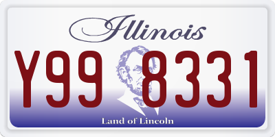 IL license plate Y998331