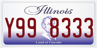 IL license plate Y998333