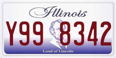 IL license plate Y998342