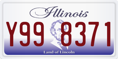 IL license plate Y998371