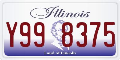 IL license plate Y998375