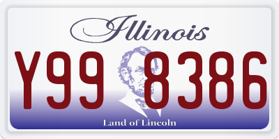 IL license plate Y998386