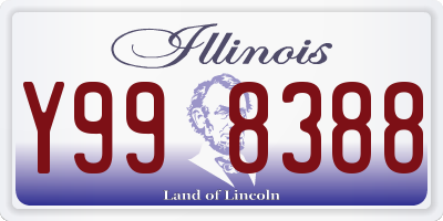 IL license plate Y998388
