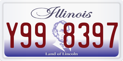 IL license plate Y998397