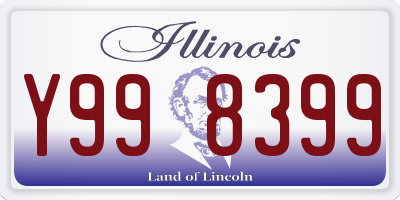 IL license plate Y998399
