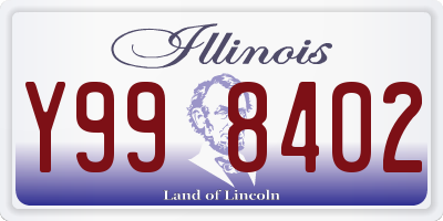 IL license plate Y998402