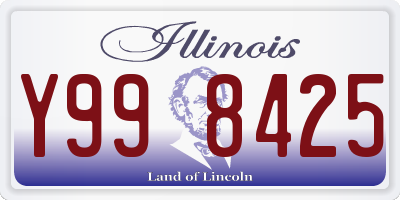 IL license plate Y998425