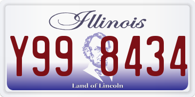 IL license plate Y998434