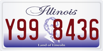 IL license plate Y998436