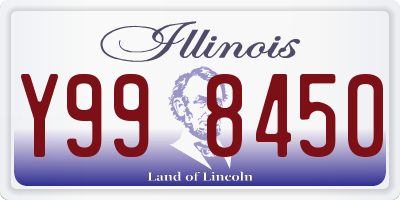 IL license plate Y998450