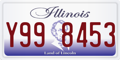 IL license plate Y998453