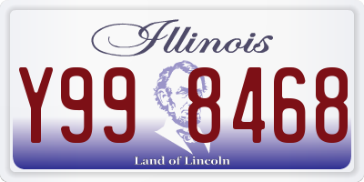 IL license plate Y998468