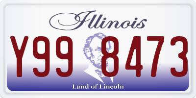 IL license plate Y998473